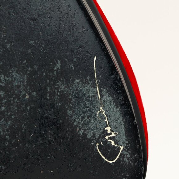 Giorgio Armani Rosso Velvet & Satin D'Orsay Heels - Picture 6 of 12